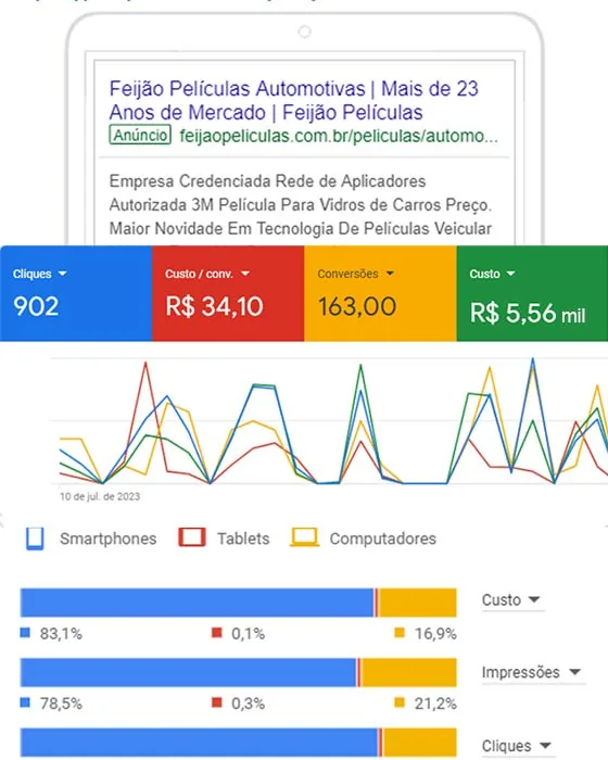 Feijão Películas: Campanhas de pesquisa